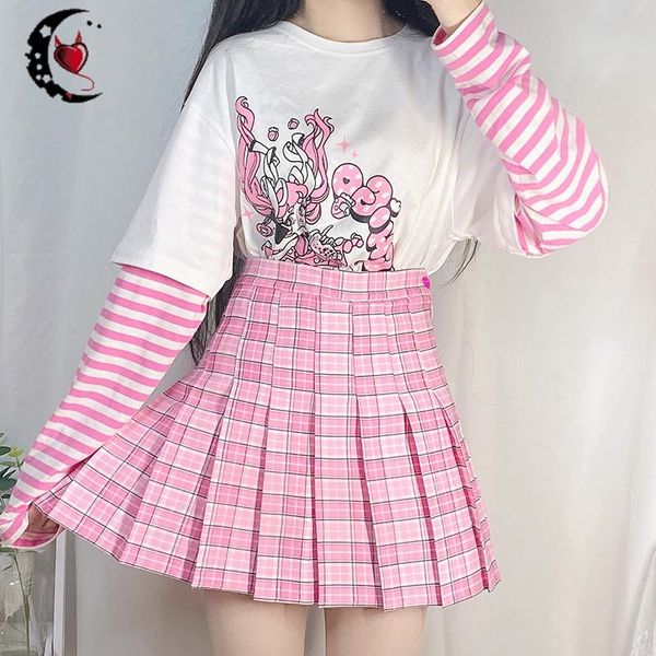 skirts japanese harajuku women girl pink plaid pleated skirt summer high waist cute school uniform jk short, Black
skirts japanese harajuku women girl pink plaid pleated skirt summer high waist cute school uniform jk short, Black
