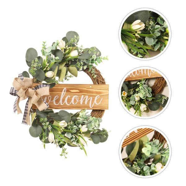decorative flowers & wreaths 1pc simulation tulip eucalyptus leaf garland green plant wood board wreath decor
decorative flowers & wreaths 1pc simulation tulip eucalyptus leaf garland green plant wood board wreath decor