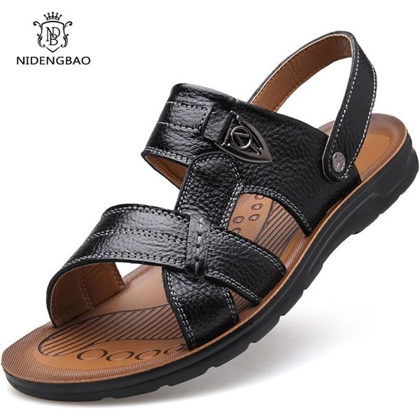 men's summer sandals genuine leather comfortable slip-on casual fashion men slippers zapatillas hombre big size 38-50 210624, Black
men's summer sandals genuine leather comfortable slip-on casual fashion men slippers zapatillas hombre big size 38-50 210624, Black