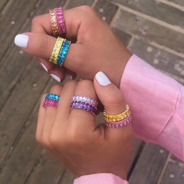 cluster rings for women 2021 wedding cz eternity band red orange purple white pink stacking ring, Golden;silver
cluster rings for women 2021 wedding cz eternity band red orange purple white pink stacking ring, Golden;silver