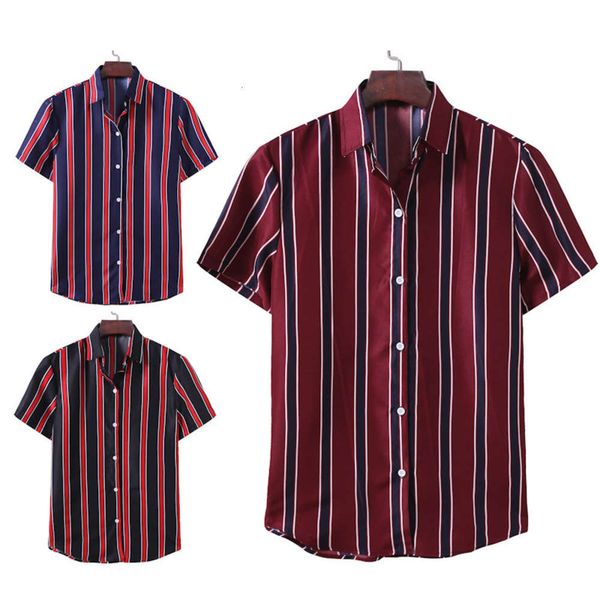 men's shirt menswear men's stripe casual business shirt tw43 in summer 2020, White;black
men's shirt menswear men's stripe casual business shirt tw43 in summer 2020, White;black