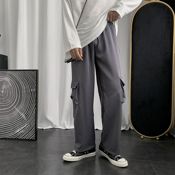pants men solid multi-pockets cargo pant xxl loose chic youth summer thin high street hip-hop couples harajuku korean fashion bf, Black
pants men solid multi-pockets cargo pant xxl loose chic youth summer thin high street hip-hop couples harajuku korean fashion bf, Black