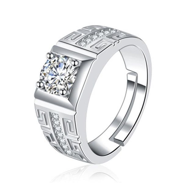 wedding rings plated 925 silver ring personalized men's opening adjustable domineering diamond, Slivery;golden
wedding rings plated 925 silver ring personalized men's opening adjustable domineering diamond, Slivery;golden