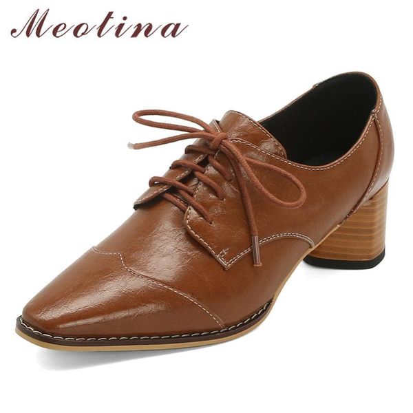 dress shoes meotina high heels women pumps mixed colors strange style lace up square toe lady spring big size 34-42, Black
dress shoes meotina high heels women pumps mixed colors strange style lace up square toe lady spring big size 34-42, Black