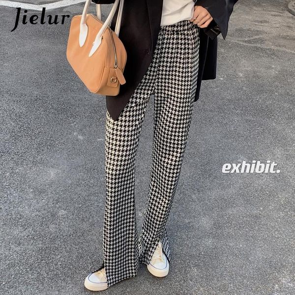 spring pants female s-l high-waisted straight trousers women chic split high street casual black plaid women's & capris, Black;white
spring pants female s-l high-waisted straight trousers women chic split high street casual black plaid women's & capris, Black;white