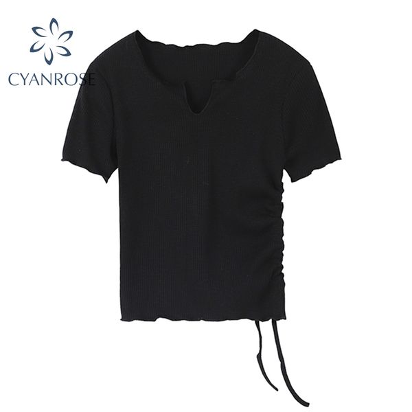 summer solid slim crop t shirt women short sleeve streetwear rok drawstring lace up bodycon tees ladies elegant casual 210417, White
summer solid slim crop t shirt women short sleeve streetwear rok drawstring lace up bodycon tees ladies elegant casual 210417, White