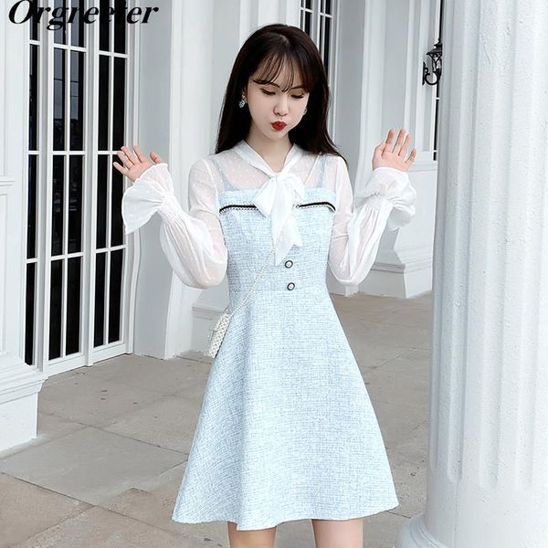 casual dresses fall vintage see-though dot chiffon flare sleeve patchwork tweed mini women ribbon bow buttons party dress, Black;gray
casual dresses fall vintage see-though dot chiffon flare sleeve patchwork tweed mini women ribbon bow buttons party dress, Black;gray