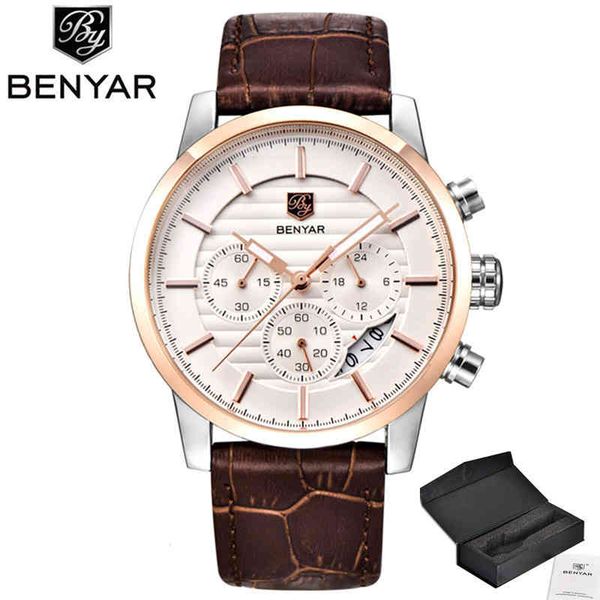 benyar brand luxury stainless steel watch men business casual quartz military wristwatch waterproof sport relogio 2020, Silver
benyar brand luxury stainless steel watch men business casual quartz military wristwatch waterproof sport relogio 2020, Silver