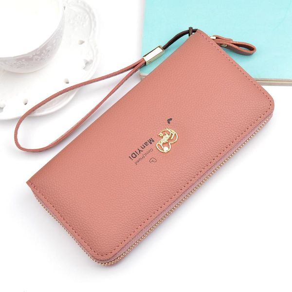 wallets women's handbag long zipper large capacity fashion lychee pattern japan and south korea love wallet, Red;black 
wallets women's handbag long zipper large capacity fashion lychee pattern japan and south korea love wallet, Red;black