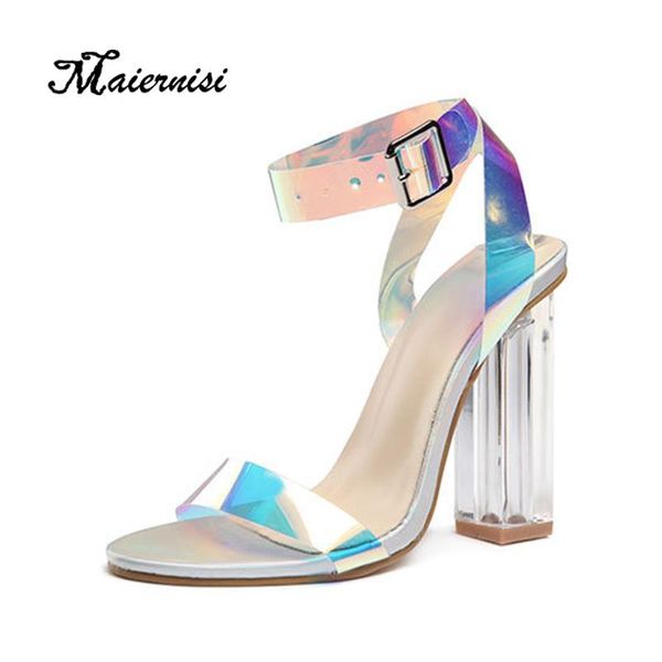 fashion pvc women sandals summer open toed high heels transparent heel woman party shoes gradient, Black
fashion pvc women sandals summer open toed high heels transparent heel woman party shoes gradient, Black