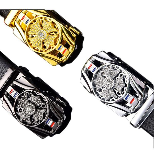 belts men's belt leather with automatic snap buckle can be rotated in 3 colors cummerbunds cinturon, Black;brown
belts men's belt leather with automatic snap buckle can be rotated in 3 colors cummerbunds cinturon, Black;brown