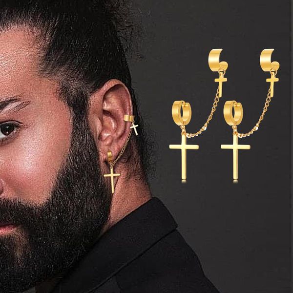 hoop & huggie men earring,double cross hoops earring,ear cuff chain earrings,ear earrings cartilage hugging cuff,jewelry, Golden;silver
hoop & huggie men earring,double cross hoops earring,ear cuff chain earrings,ear earrings cartilage hugging cuff,jewelry, Golden;silver