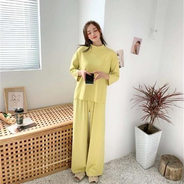women's sleepwear fdfklak pajamas women's 3/4 sleeve pants two piece set casual loose korean home wear clothes spring autumn ladie, Black;red
women's sleepwear fdfklak pajamas women's 3/4 sleeve pants two piece set casual loose korean home wear clothes spring autumn ladie, Black;red