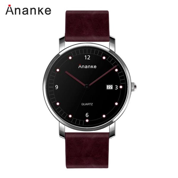 wristwatches ananke fashion simplicity men quartz watch waterproof clock sport business mens leather watches men's, Slivery;brown
wristwatches ananke fashion simplicity men quartz watch waterproof clock sport business mens leather watches men's, Slivery;brown