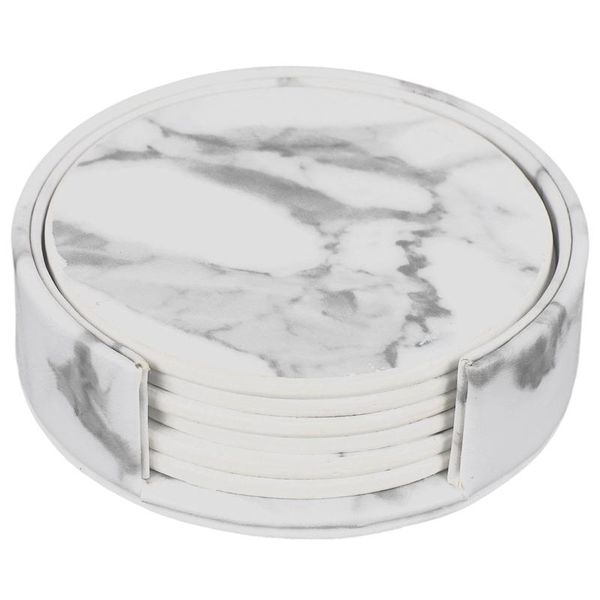 mats & pads 6 pcs coasters marble pu leather round heat insulation table placemat drink cup for home kitchen decor
mats & pads 6 pcs coasters marble pu leather round heat insulation table placemat drink cup for home kitchen decor