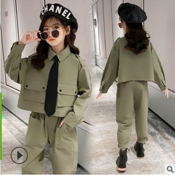 kids fashion clothes set spring/summer 2021 girls tie cargo clothing children sets solid 2 colors piece size4-14 ly119, White
kids fashion clothes set spring/summer 2021 girls tie cargo clothing children sets solid 2 colors piece size4-14 ly119, White