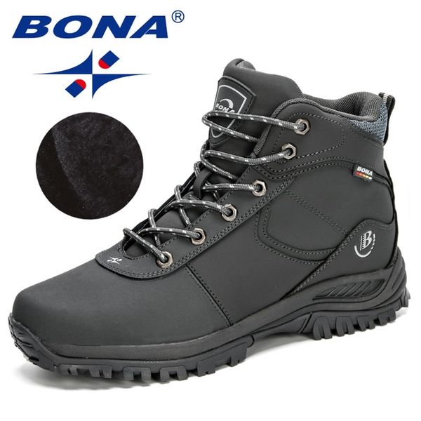 bona arrival nubuck leather shoes winter boots men warm sneakers outdoor anti-slip ankle plush snow boots masculino 211022, Black
bona arrival nubuck leather shoes winter boots men warm sneakers outdoor anti-slip ankle plush snow boots masculino 211022, Black