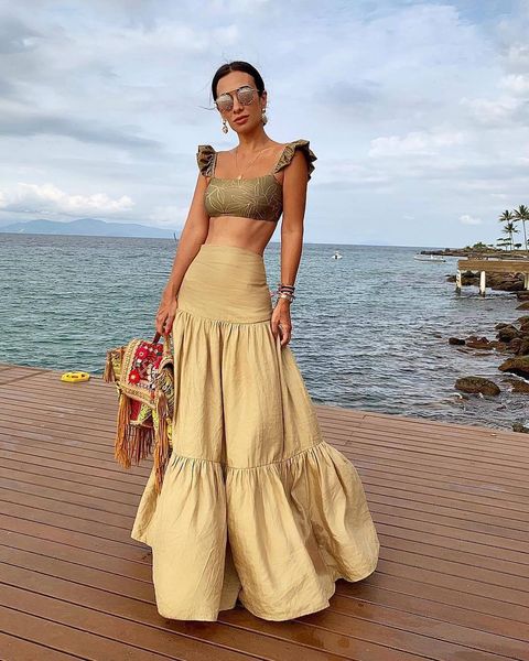women's +long skirt summer pleated high waist elasticity casual sundress elegant bohemian beach party maxi skirts, Black;gray
women's +long skirt summer pleated high waist elasticity casual sundress elegant bohemian beach party maxi skirts, Black;gray