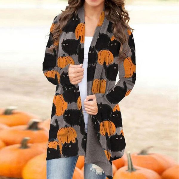 women's knits & tees halloween skull pumpkin print long sleeve cardigans autumn winter casual open stitch ladies elegant plus size car, White
women's knits & tees halloween skull pumpkin print long sleeve cardigans autumn winter casual open stitch ladies elegant plus size car, White