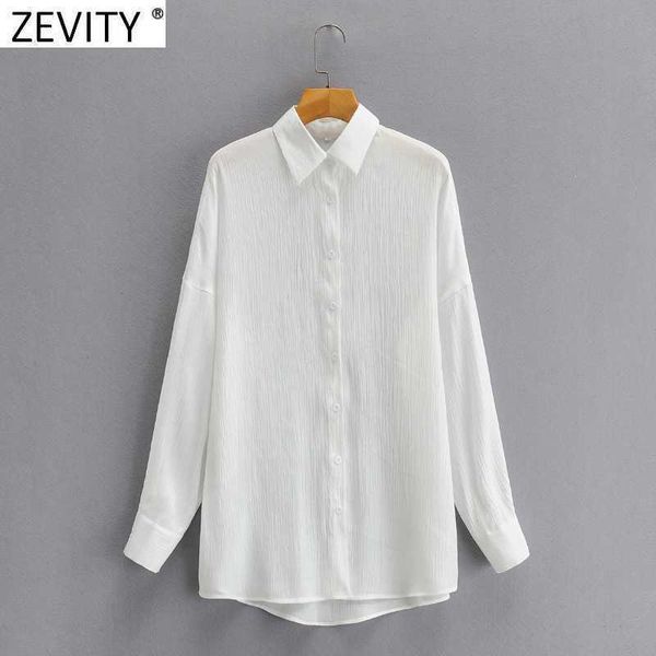 zevity women fashion turn down collar breasted white smock blouse office ladies long sleeve casual shirt chic blusas ls9189 210603
zevity women fashion turn down collar breasted white smock blouse office ladies long sleeve casual shirt chic blusas ls9189 210603