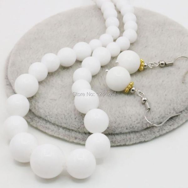 earrings & necklace 6-14mm tridacna tower earring sets white chain lucky natural stone round beads fashion jewelry gifts ornaments 18inch, Silver
earrings & necklace 6-14mm tridacna tower earring sets white chain lucky natural stone round beads fashion jewelry gifts ornaments 18inch, Silver