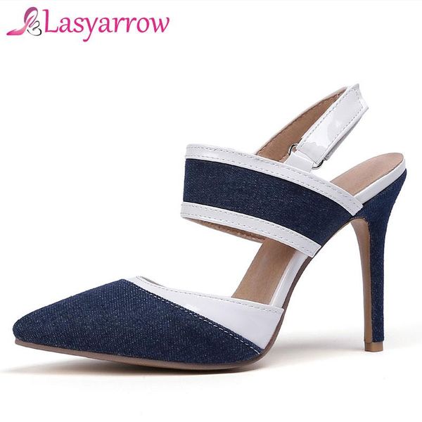 lasyarrow big size 30-47 slingback sandals women brand mixed colors back strap summer shoes woman stiletto heel footwear, Black
lasyarrow big size 30-47 slingback sandals women brand mixed colors back strap summer shoes woman stiletto heel footwear, Black