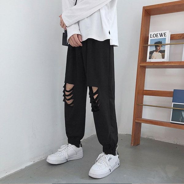 autumn and spring ripped ankle-length trousers student leggings long men's clothing pants, Black
autumn and spring ripped ankle-length trousers student leggings long men's clothing pants, Black