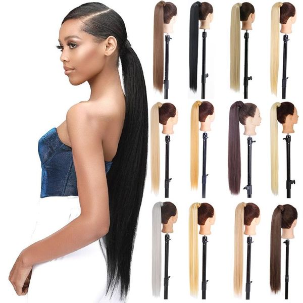 synthetic wigs lisi girl 22"34" hair long straight ponytailheat resistant wrap around pony hairpiece for women, Black
synthetic wigs lisi girl 22"34" hair long straight ponytailheat resistant wrap around pony hairpiece for women, Black