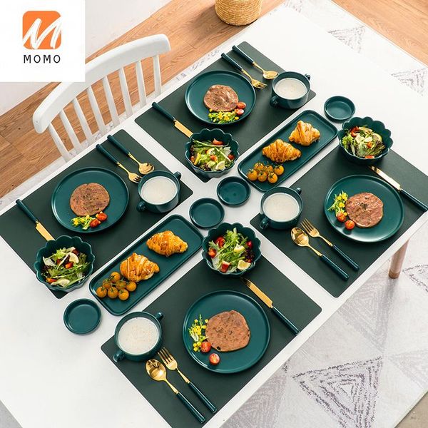 western plate full set european steak knife and fork dish ceramic combination platter creative tableware storage bottles & jars
western plate full set european steak knife and fork dish ceramic combination platter creative tableware storage bottles & jars