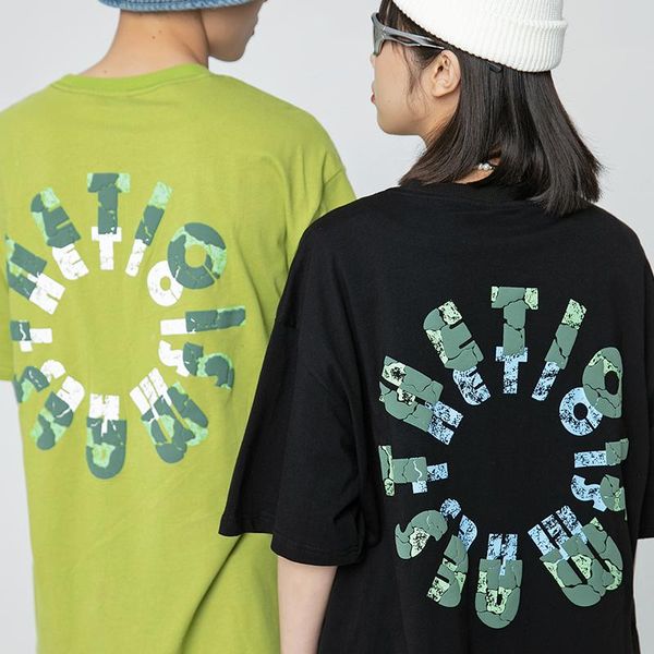 men's t-shirts summer hiphop handsome letter bubble printing short sleeve t-shirt clothes harajuku streetwear oversized chic lovers, White;black
men's t-shirts summer hiphop handsome letter bubble printing short sleeve t-shirt clothes harajuku streetwear oversized chic lovers, White;black
