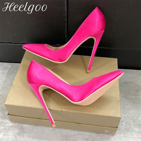 dress shoes heelgoo rose pink women solid satin pointy toe high heel wedding bridal elegant ladies basic stiletto pumps big size 33-45, Black
dress shoes heelgoo rose pink women solid satin pointy toe high heel wedding bridal elegant ladies basic stiletto pumps big size 33-45, Black