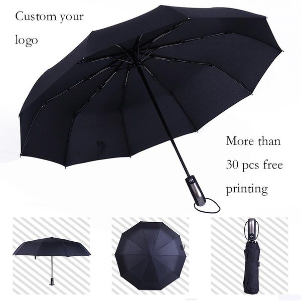 umbrellas windproof three folding automatic umbrella rain luxury men frame sun outdoor parapluie logo print
umbrellas windproof three folding automatic umbrella rain luxury men frame sun outdoor parapluie logo print