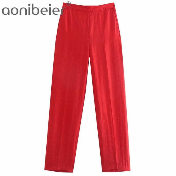 women's pants & capris aonibeier 2022 za woman casual trousers autumn elastic spliced waistband high waist full length loose straight r, Black;white
women's pants & capris aonibeier 2022 za woman casual trousers autumn elastic spliced waistband high waist full length loose straight r, Black;white