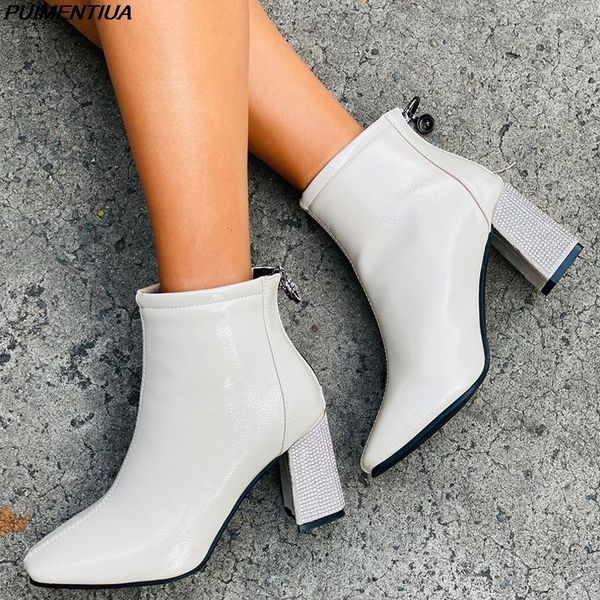 dropship zipper women ankle boots white bling crystal high heels shoes pu leather autumn winter pointed toe botas mujer, Black
dropship zipper women ankle boots white bling crystal high heels shoes pu leather autumn winter pointed toe botas mujer, Black