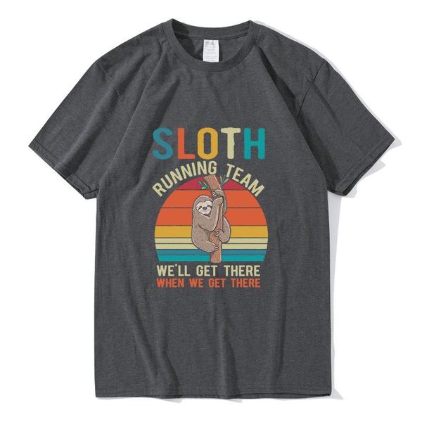 men's t-shirts cotton t shirt funny lazy sloth running team we'll get there when we tee novelty t-shirt, White;black
men's t-shirts cotton t shirt funny lazy sloth running team we'll get there when we tee novelty t-shirt, White;black