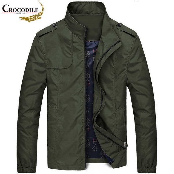 crocodile brand mens bomber jackets casual outerwear coats spring autumn male jacket wind breaker motorcycle jacket men x0621, Black;brown
crocodile brand mens bomber jackets casual outerwear coats spring autumn male jacket wind breaker motorcycle jacket men x0621, Black;brown