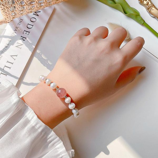 bangle v-218 baroque pearl bracelet strawberry crystal pink tender girl heart retro simple female, Black
bangle v-218 baroque pearl bracelet strawberry crystal pink tender girl heart retro simple female, Black