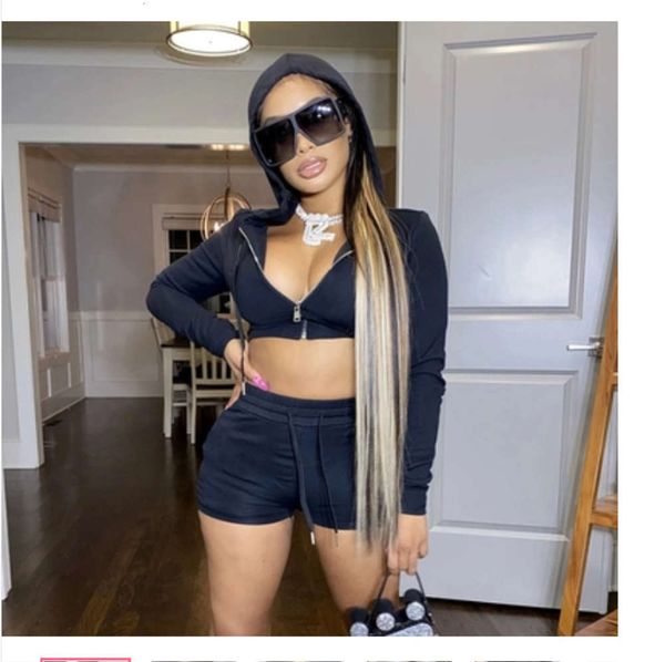 knitted hat zipper shorts color fashion leisure suit, Black
knitted hat zipper shorts color fashion leisure suit, Black