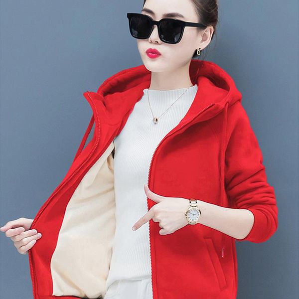 women's hoodies & sweatshirts autumn winter large size women 2021 korean koose zipper long sleeve sweatshirt plus velvet thicken hooded, Black
women's hoodies & sweatshirts autumn winter large size women 2021 korean koose zipper long sleeve sweatshirt plus velvet thicken hooded, Black