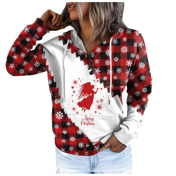 women's hoodies & sweatshirts women christmas print hoodie sweatshirt buttons long sleeve winter pullover 2021 oversize ladies pullover, Black
women's hoodies & sweatshirts women christmas print hoodie sweatshirt buttons long sleeve winter pullover 2021 oversize ladies pullover, Black