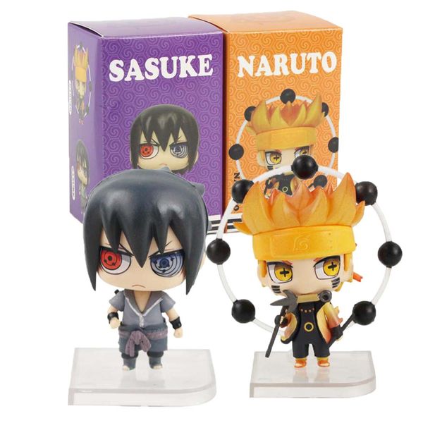 2pcs/set 8cm Naruto Shippuden Sasuke Ootutuki Hagoromo PVC Action Figures Collection Cartoon Anime Model Toys Dolls Decoration
2pcs/set 8cm Naruto Shippuden Sasuke Ootutuki Hagoromo PVC Action Figures Collection Cartoon Anime Model Toys Dolls Decoration