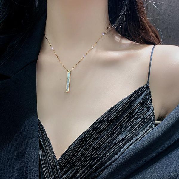 chains titanium steel shell long necklace rose gold non fading clavicle chain cool wind neck simple female minority pendant, Silver
chains titanium steel shell long necklace rose gold non fading clavicle chain cool wind neck simple female minority pendant, Silver