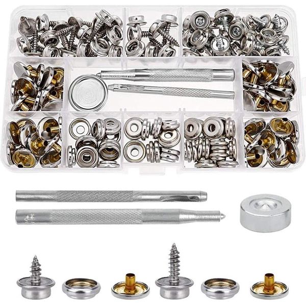 fasteners kit, stainless steel screw snaps button replacement press stud kit with tool for boat covers tents tarpaulins professional hand se
fasteners kit, stainless steel screw snaps button replacement press stud kit with tool for boat covers tents tarpaulins professional hand se