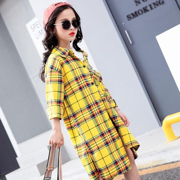 shirts children plaid blouse 2021 long girls shirt autumn clothes teenage school girl for 3-14t kids, White;black
shirts children plaid blouse 2021 long girls shirt autumn clothes teenage school girl for 3-14t kids, White;black