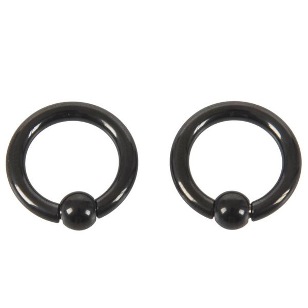 clip-on & screw back 2 lot pair of black steel eazy captive bead ear rings bcr stud piercing jewelry, Silver
clip-on & screw back 2 lot pair of black steel eazy captive bead ear rings bcr stud piercing jewelry, Silver