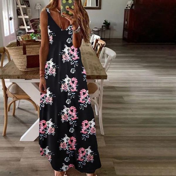 black red slim flower print dress spaghetti strap sleeveless women long summer beach printing dresses plus size 5xl casual, Black;gray
black red slim flower print dress spaghetti strap sleeveless women long summer beach printing dresses plus size 5xl casual, Black;gray