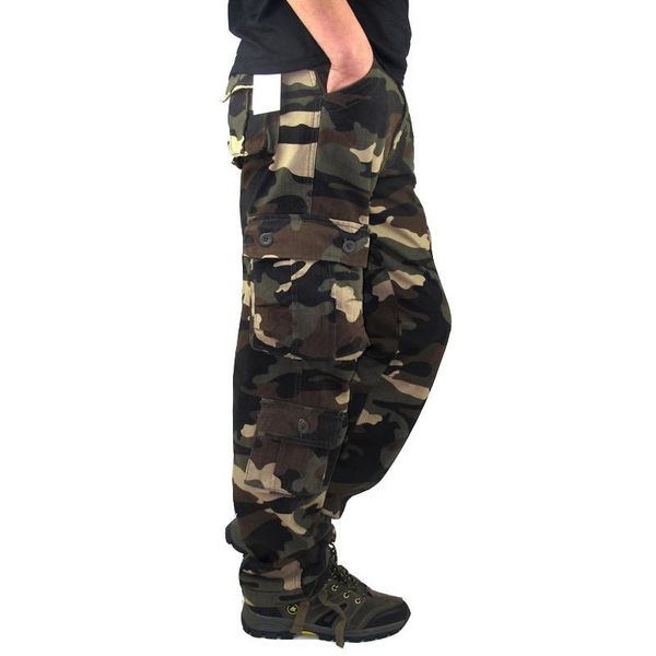 men's pants 2021 cargo baggy casual men tactical pant multi pocket military overall male outdoors army camouflage long trousers, Black
men's pants 2021 cargo baggy casual men tactical pant multi pocket military overall male outdoors army camouflage long trousers, Black