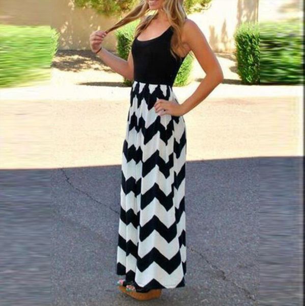 striped long boho beach summer womens dresses sundrss maxi bodycon party l3, Black;gray
striped long boho beach summer womens dresses sundrss maxi bodycon party l3, Black;gray