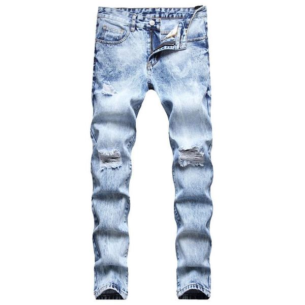 men's jeans loose straight hole long pants four seasons casual mens fashion 90s boyfriend trend plus size, Blue
men's jeans loose straight hole long pants four seasons casual mens fashion 90s boyfriend trend plus size, Blue