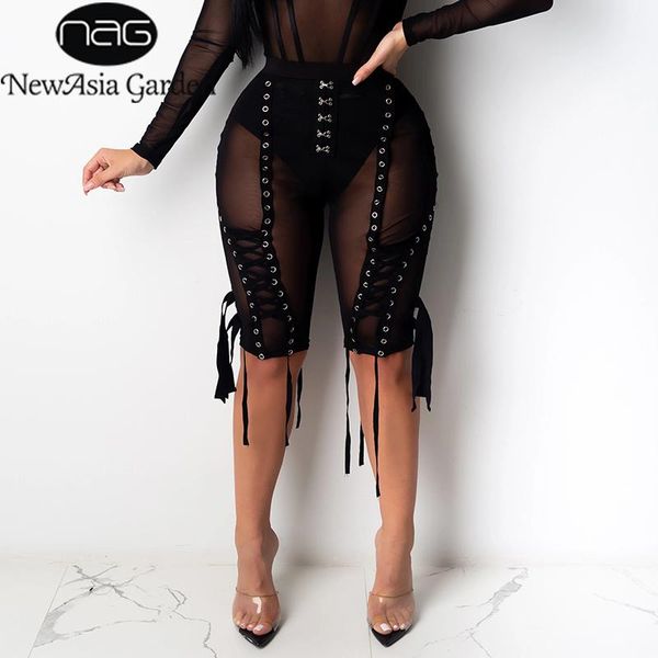 women's pants & capris asia high waist mesh short women punk white knee length summer korean style lace up party wear bodycon trousers, Black;white
women's pants & capris asia high waist mesh short women punk white knee length summer korean style lace up party wear bodycon trousers, Black;white